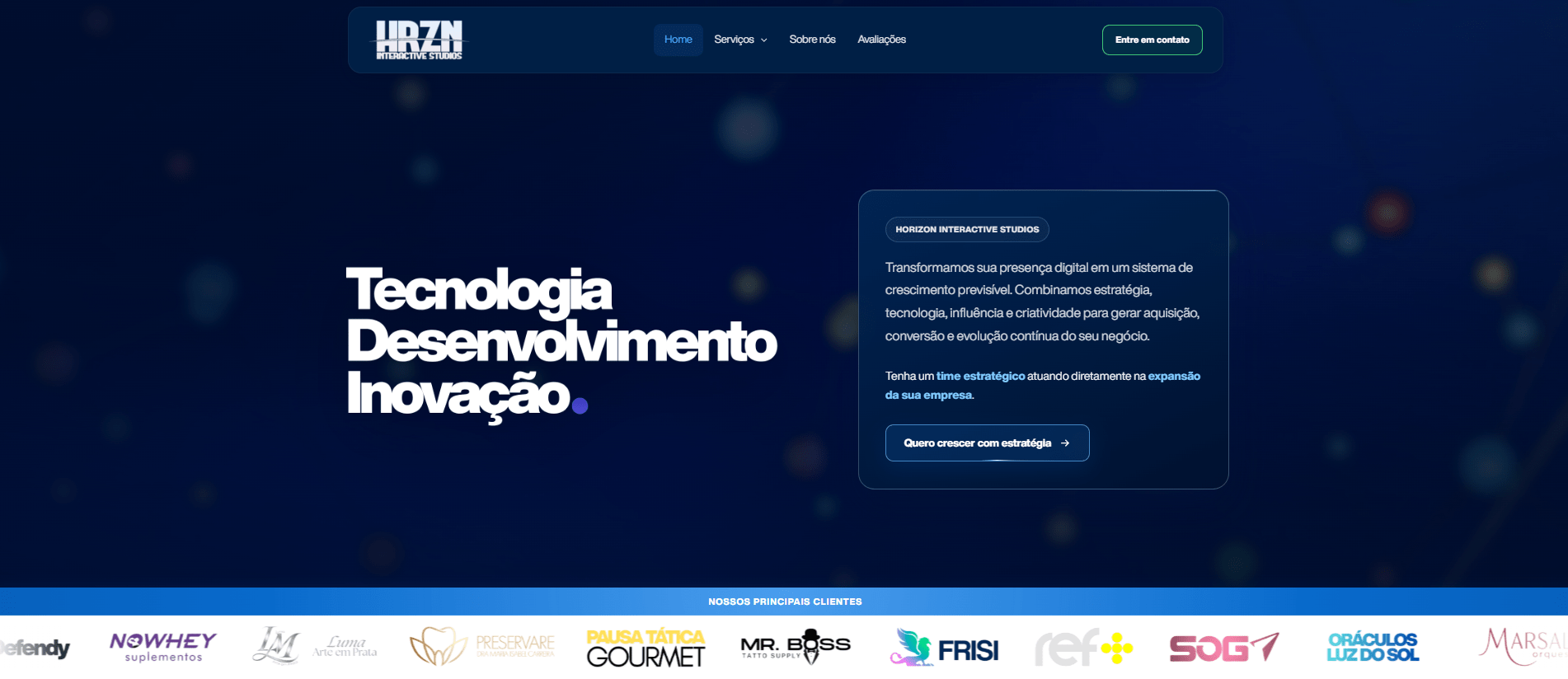 Site Oficial | Horizon Interactive Studios